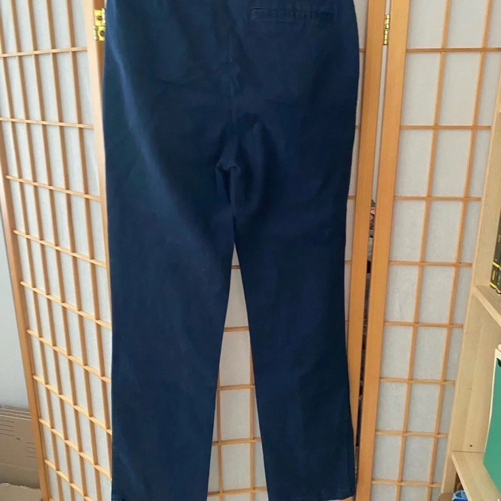 Old Navy boy's size 18 uniform pants tech straight built-in-flex navy blue NEW